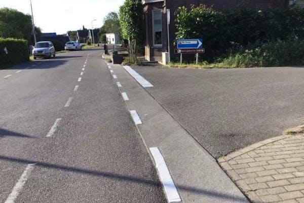 Ongeluk door kabelgoot