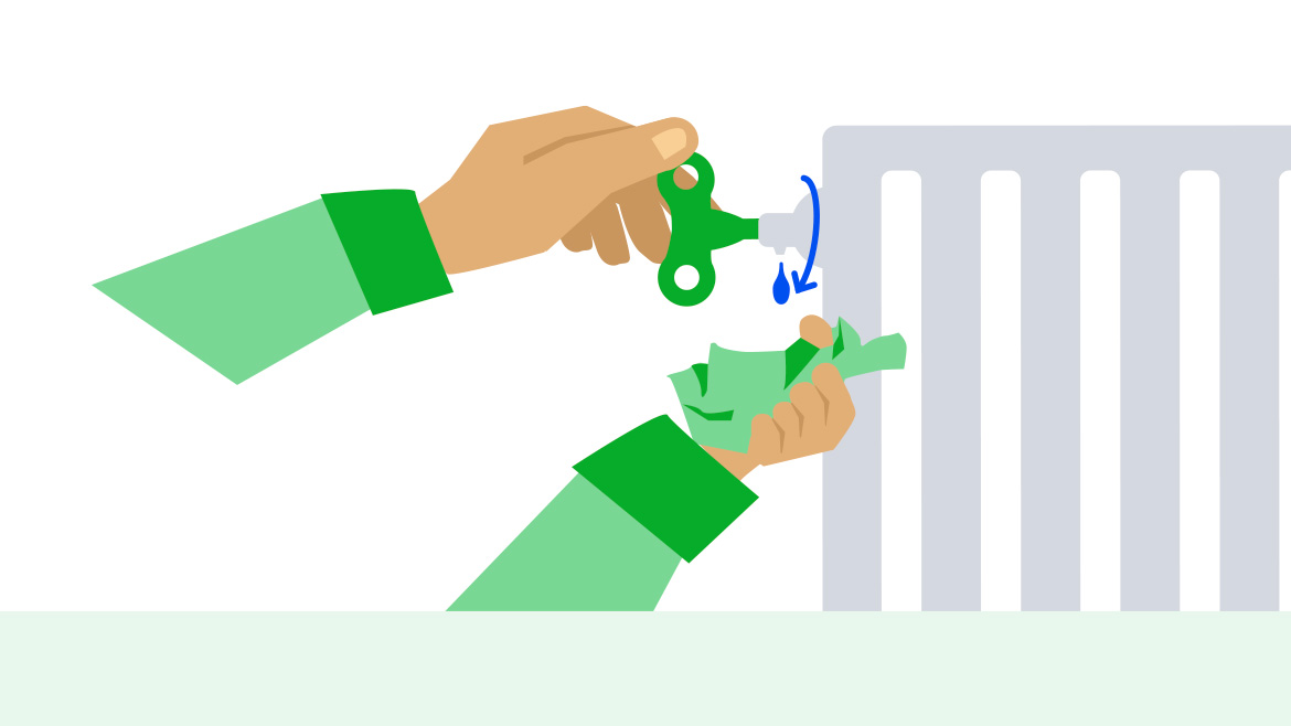 stap 5. radiator ontluchten